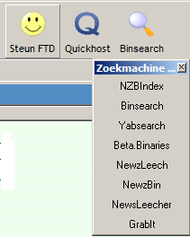 koala, andere zoekmachine selecteren